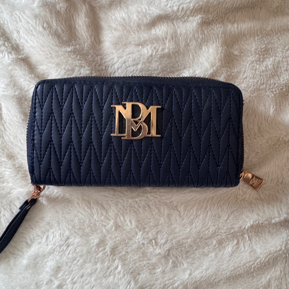 Marshalls Dark Blue Quilted Wallet